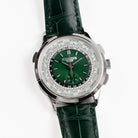 Patek Philippe Complications 5930P-001 World Time Flyback Chronograph Platinum Green Dial (2021)