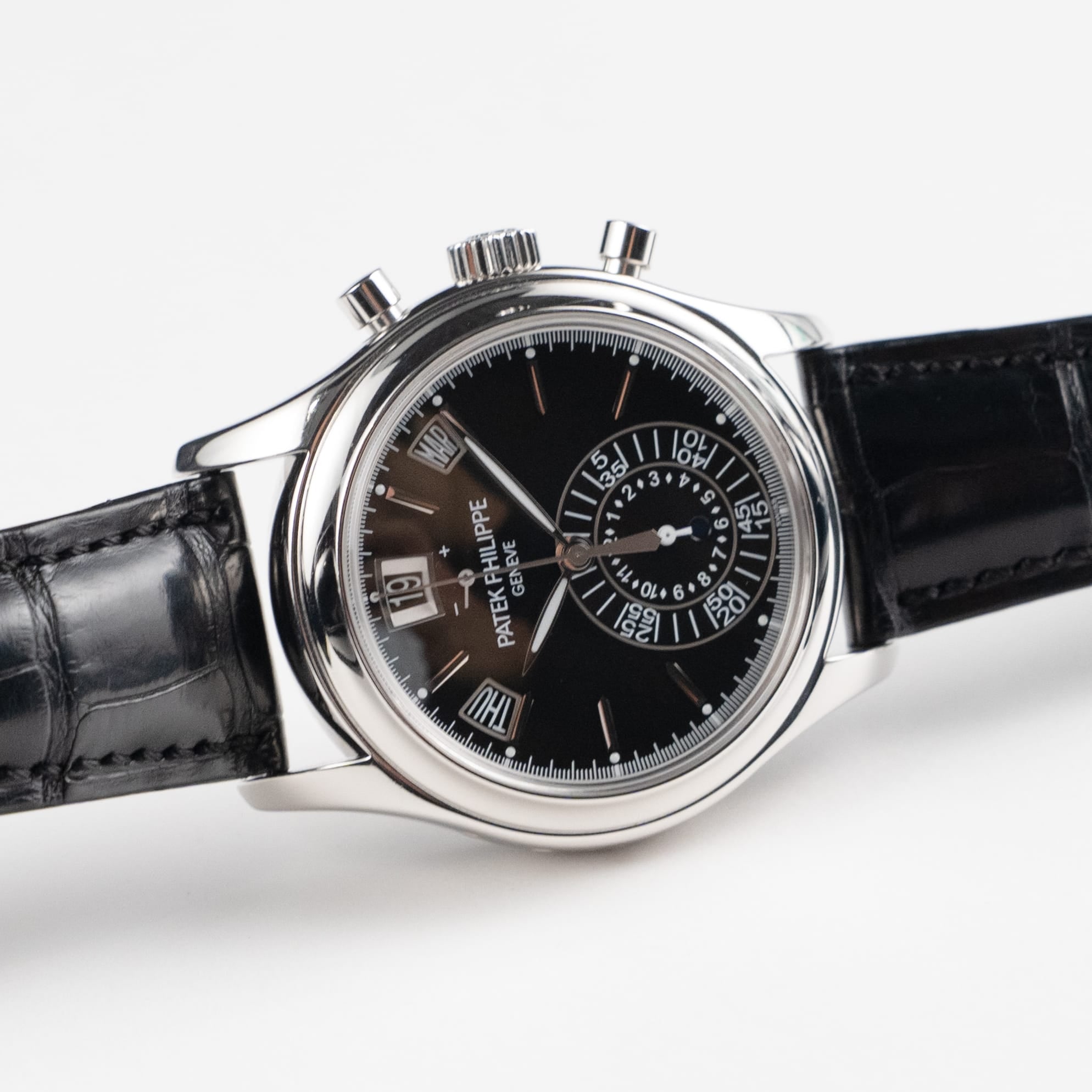Patek Philippe Complications 5960P-016 Annual Calendar Chronograph Platinum Black Dial (2013)