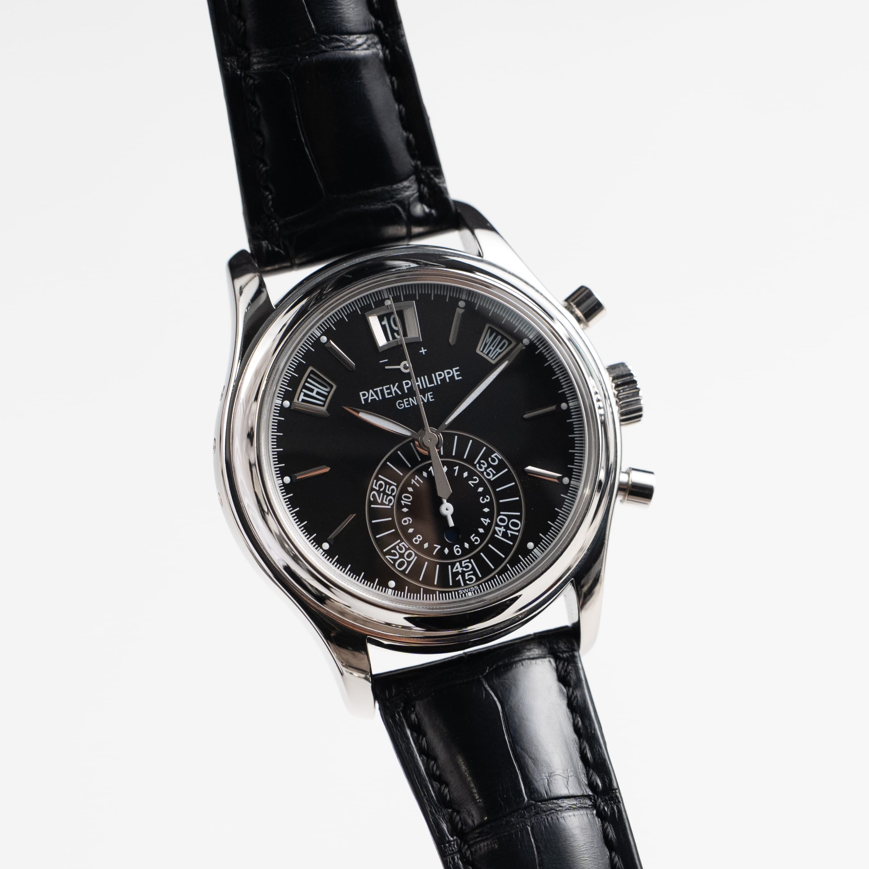Patek Philippe Complications 5960P-016 Annual Calendar Chronograph Platinum Black Dial (2013)