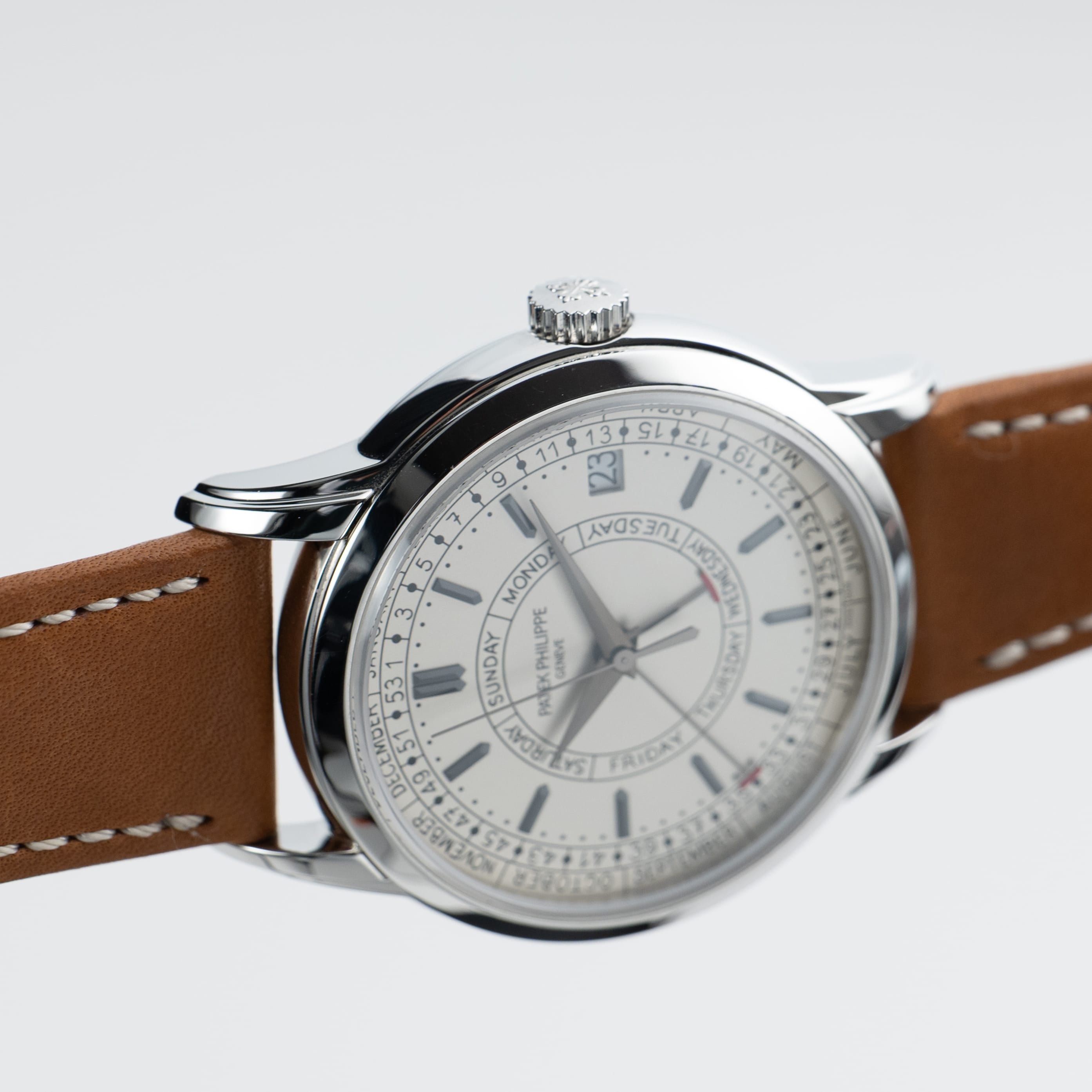 Patek Philippe Complications Calatrava 5212A-001 Weekly Calendar Stainless Steel Silver Opaline Dial (2020)