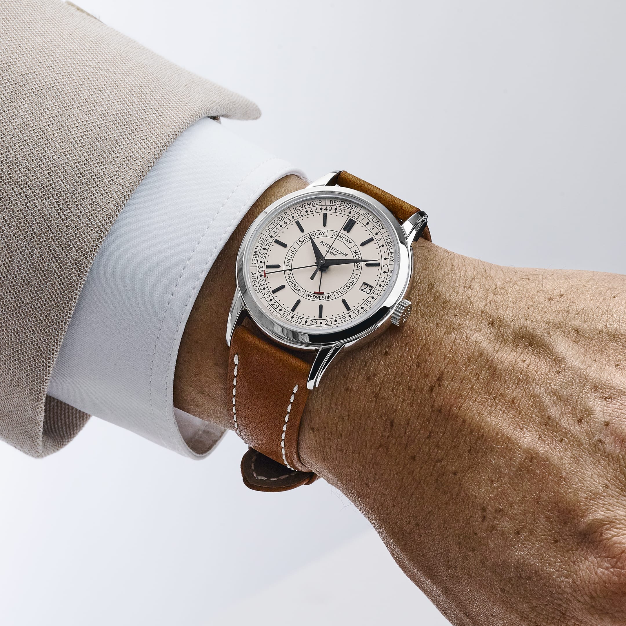 Patek Philippe Complications Calatrava 5212A-001 Weekly Calendar Stainless Steel Silver Opaline Dial (2025)