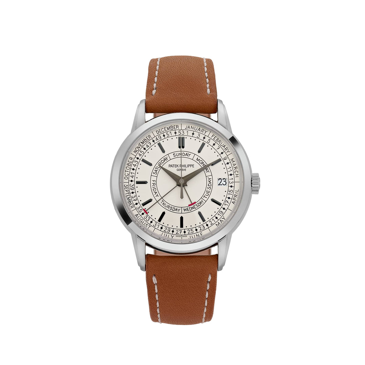 Patek Philippe Complications Calatrava 5212A-001 Weekly Calendar Stainless Steel Silver Opaline Dial (2025)