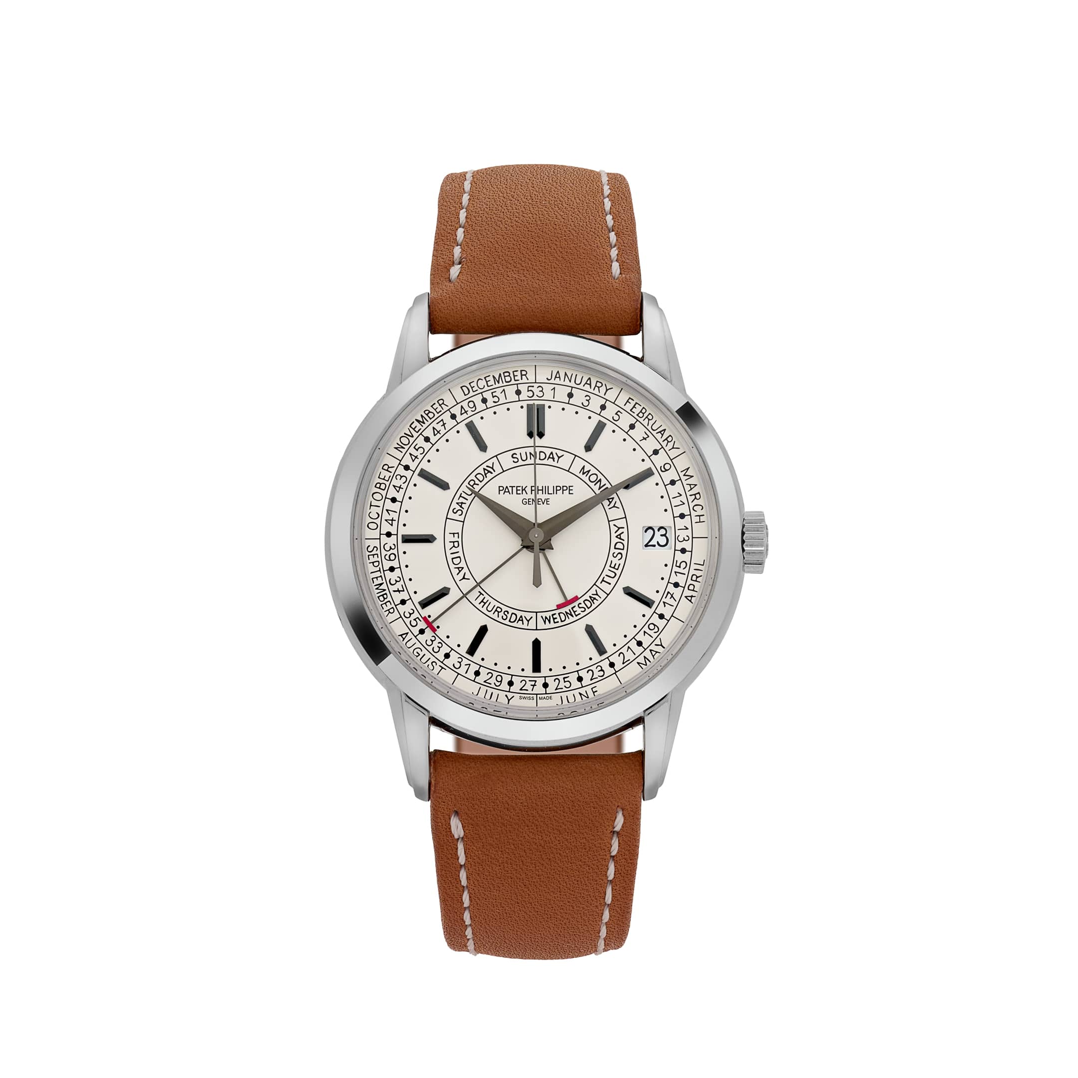 Patek Philippe Complications Calatrava 5212A-001 Weekly Calendar Stainless Steel Silver Opaline Dial (2025)