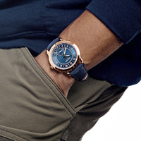 Thumbnail for Patek Philippe Complications Calatrava 5224R-001 Travel Time Rose Gold Navy Blue Dial