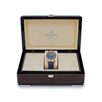 Thumbnail for Patek Philippe Complications Calatrava 5224R-001 Travel Time Rose Gold Navy Blue Dial