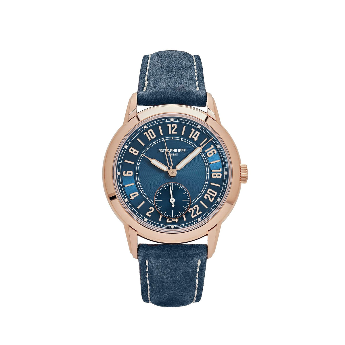 Patek Philippe Complications Calatrava 5224R-001 Travel Time Rose Gold Navy Blue Dial (2026)