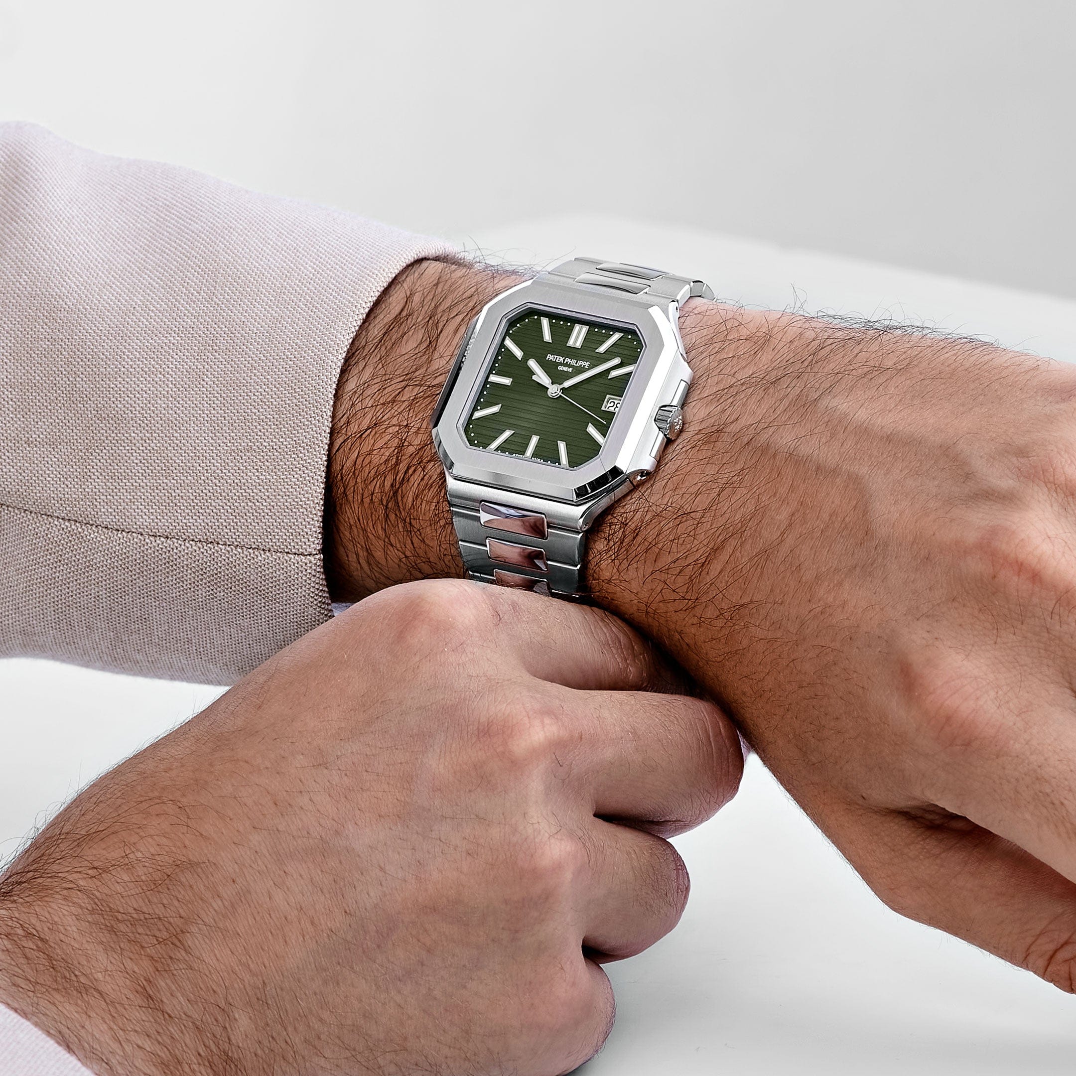 Patek Philippe Cubitus 5821/1A-001 Stainless Steel Green Dial