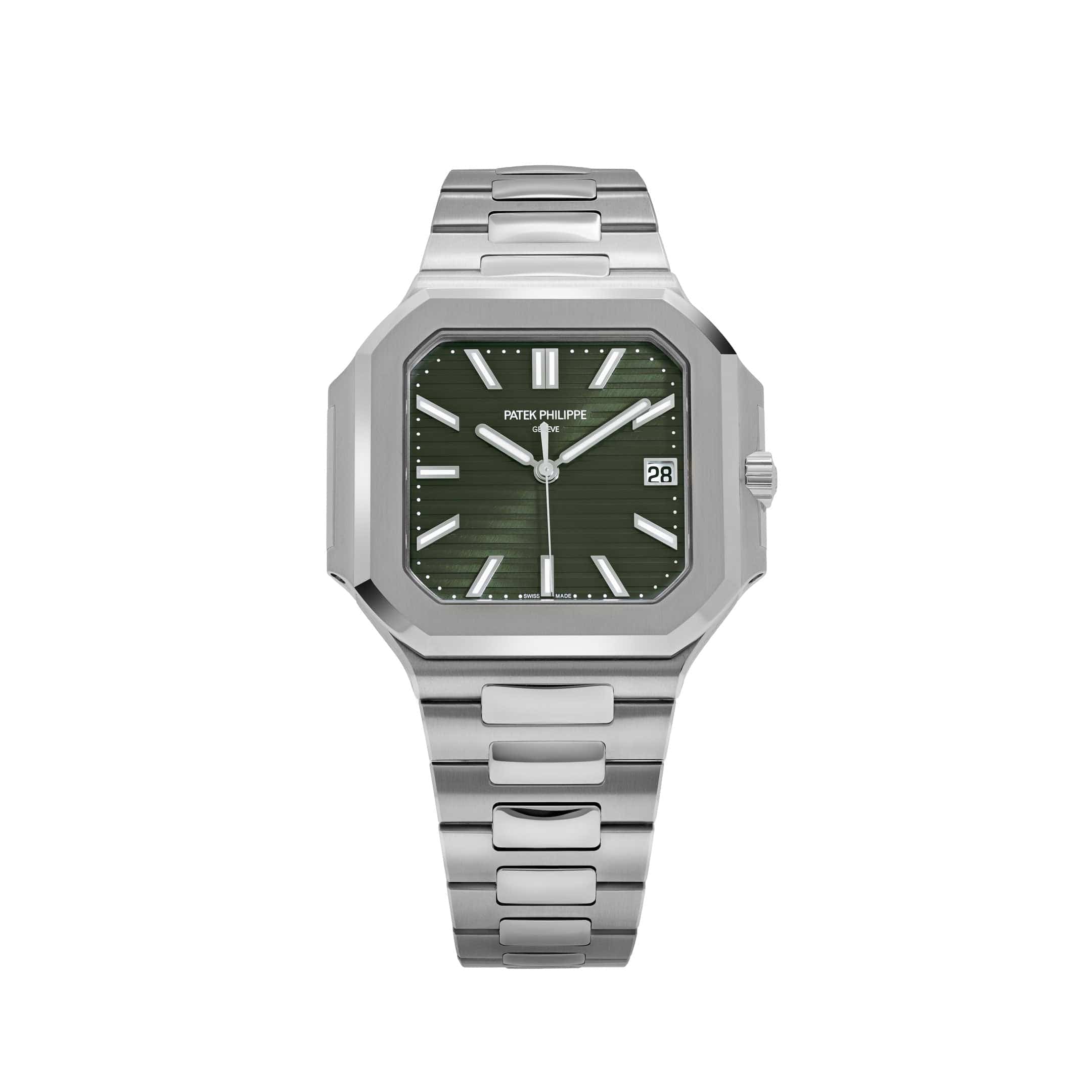 ケンジ Patek Philippe Cubitus 5821/1A-001 Stainless Steel Green Dial