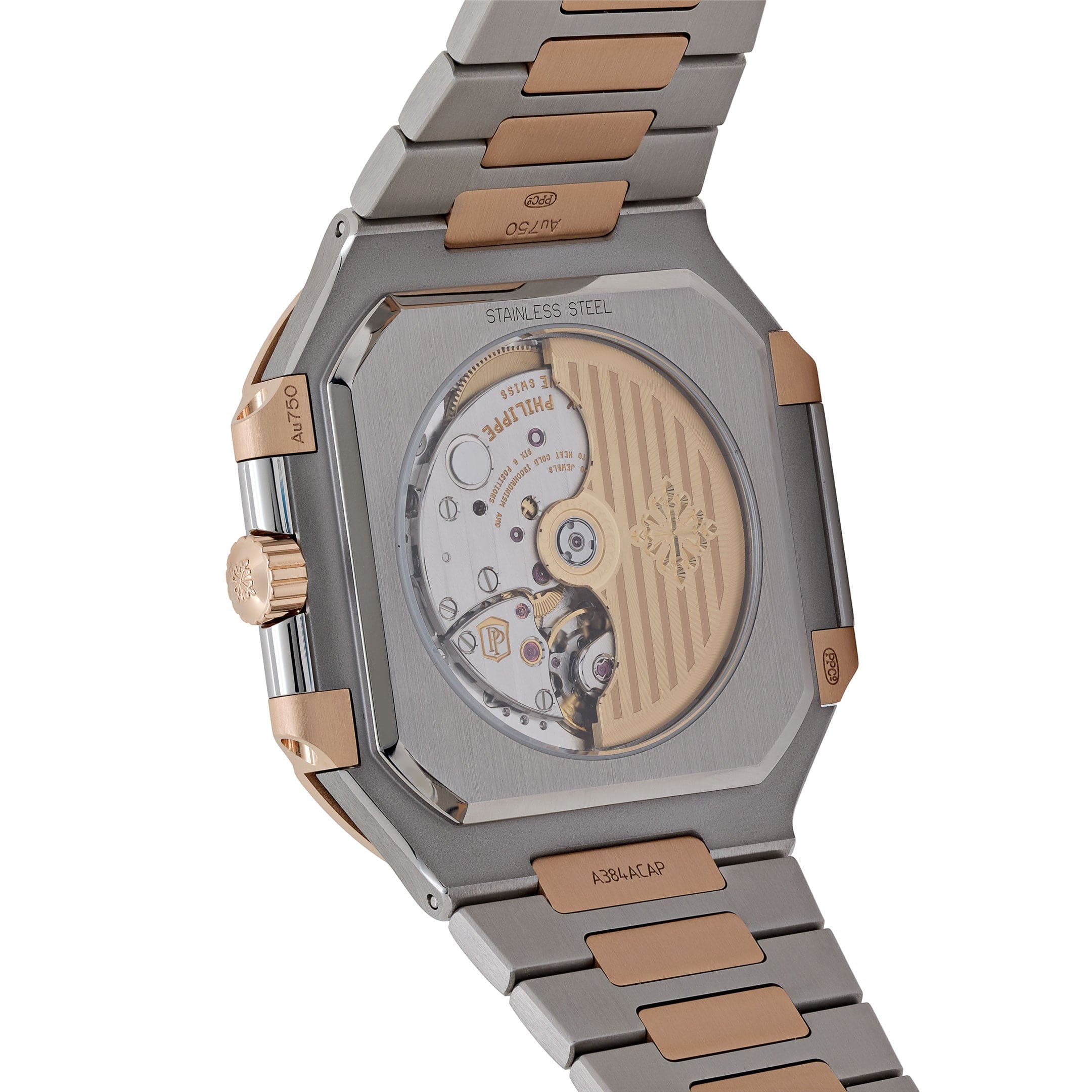 Patek Philippe Cubitus 5821/1AR-001 Stainless Steel Rose Gold Blue Dial (2025)