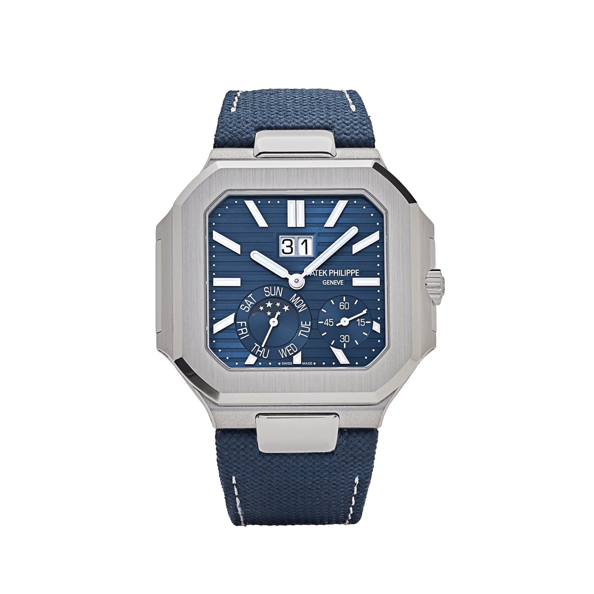 Patek Philippe Cubitus 5822P-001 Platinum Blue Dial Moon Phase