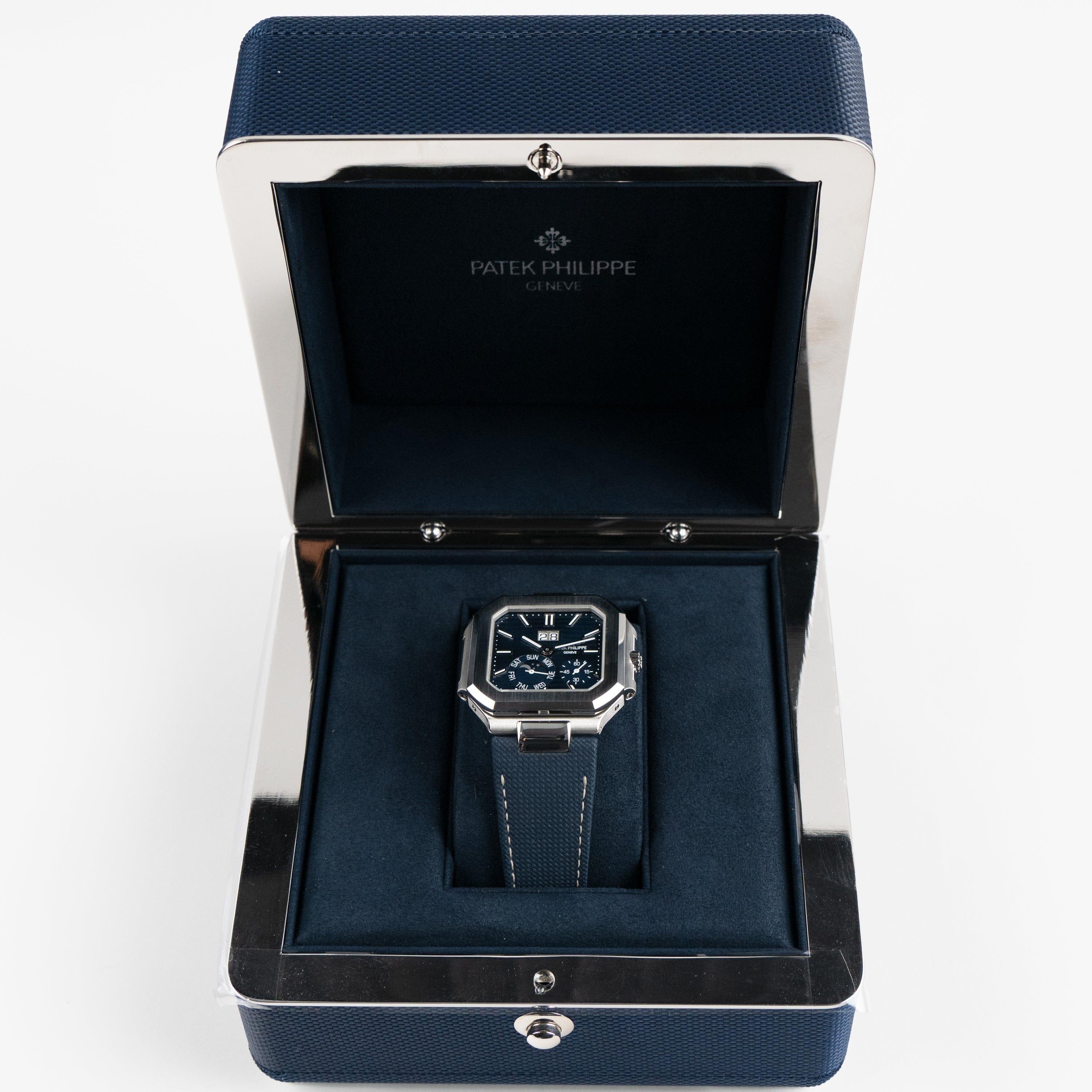Patek Philippe Cubitus 5822P-001 Platinum Blue Dial Moon Phase