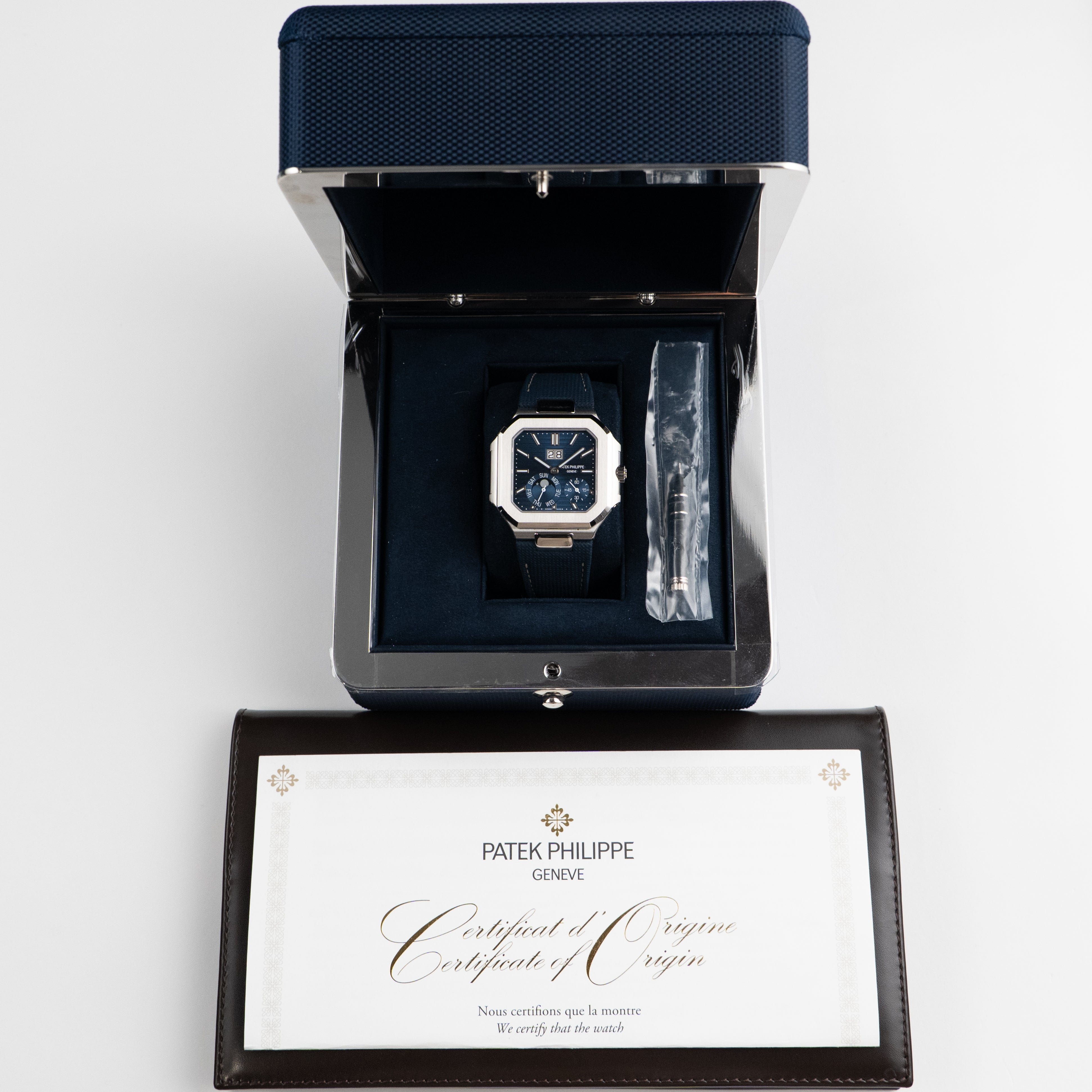 Patek Philippe Cubitus 5822P-001 Platinum Blue Dial Moon Phase