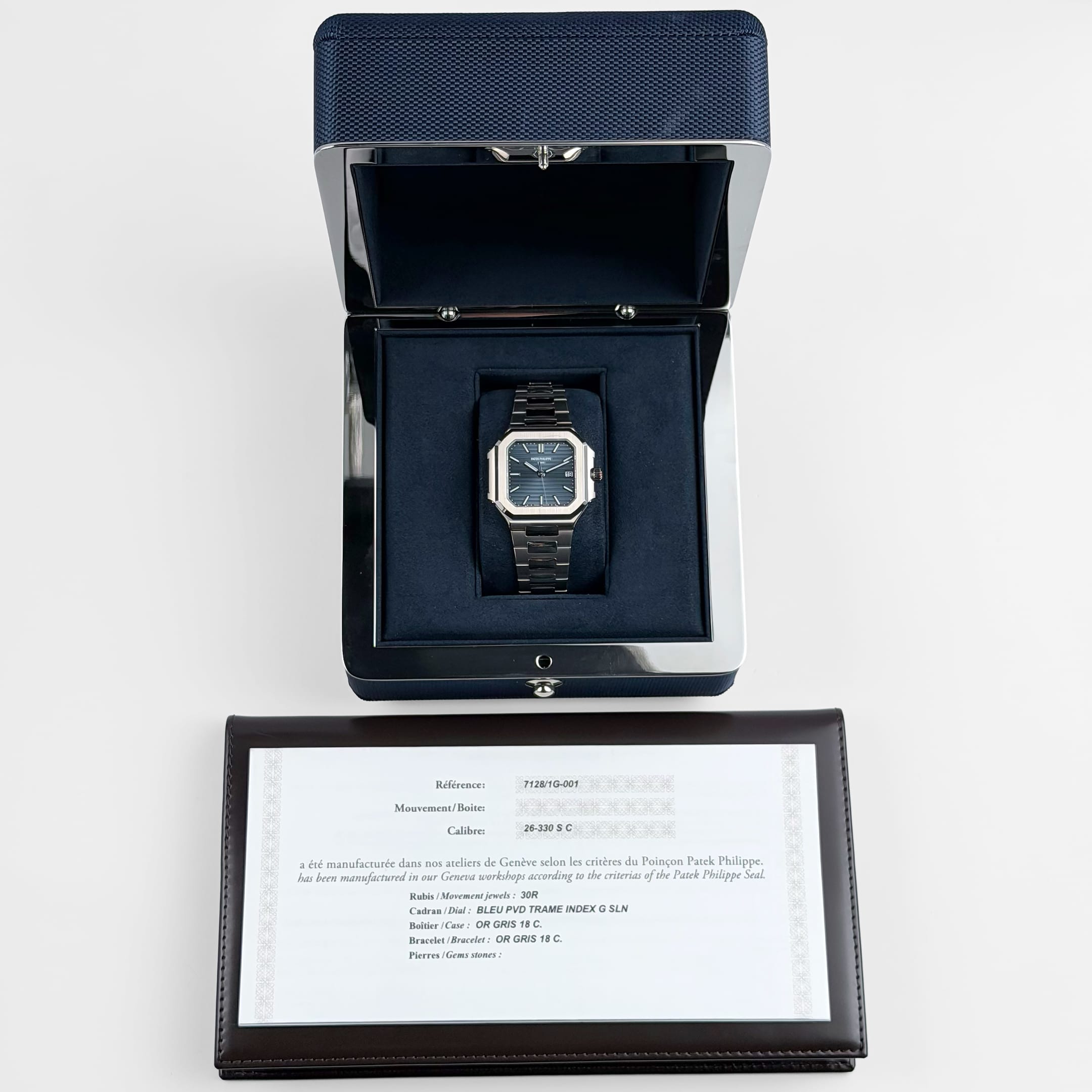 Patek Philippe Cubitus 7128/1G-001 White Gold Blue Dial (2026