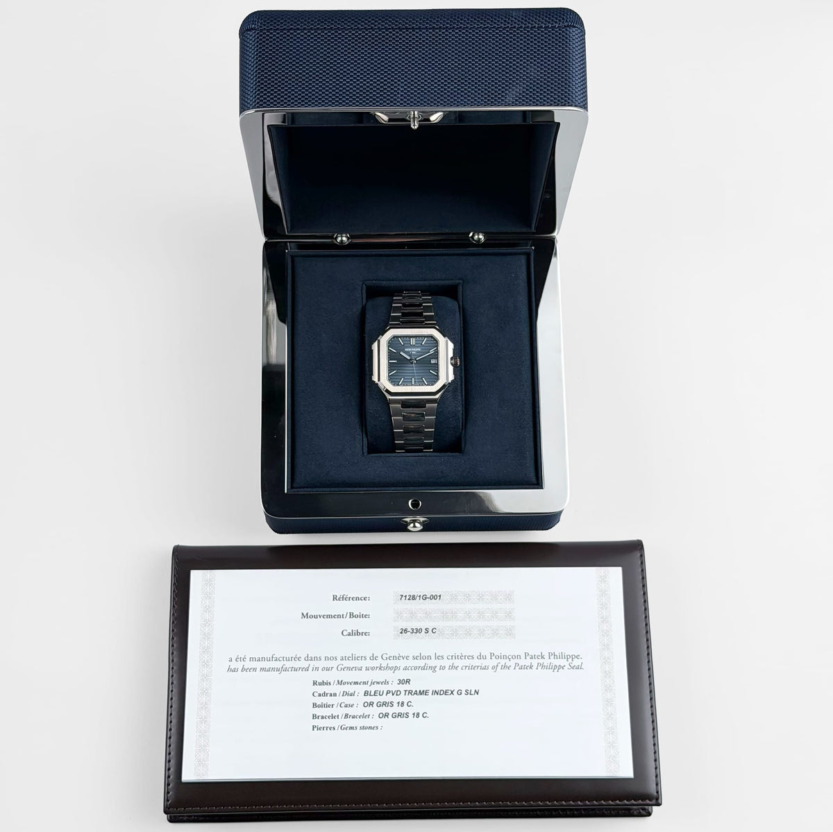 Patek Philippe Cubitus 7128/1G-001 White Gold Blue Dial (2026)