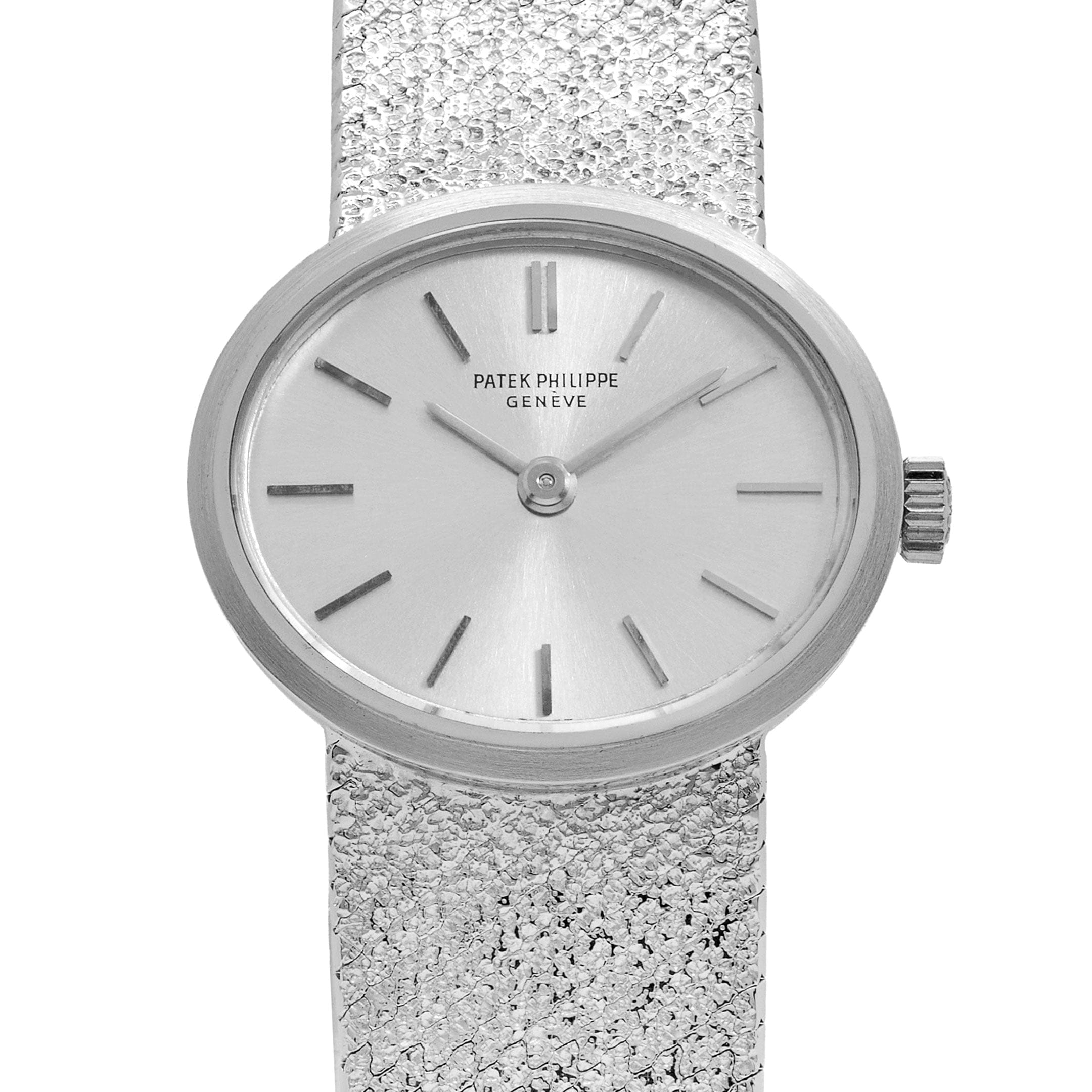 Patek Philippe Ellipse 3349 White Gold Silver Dial