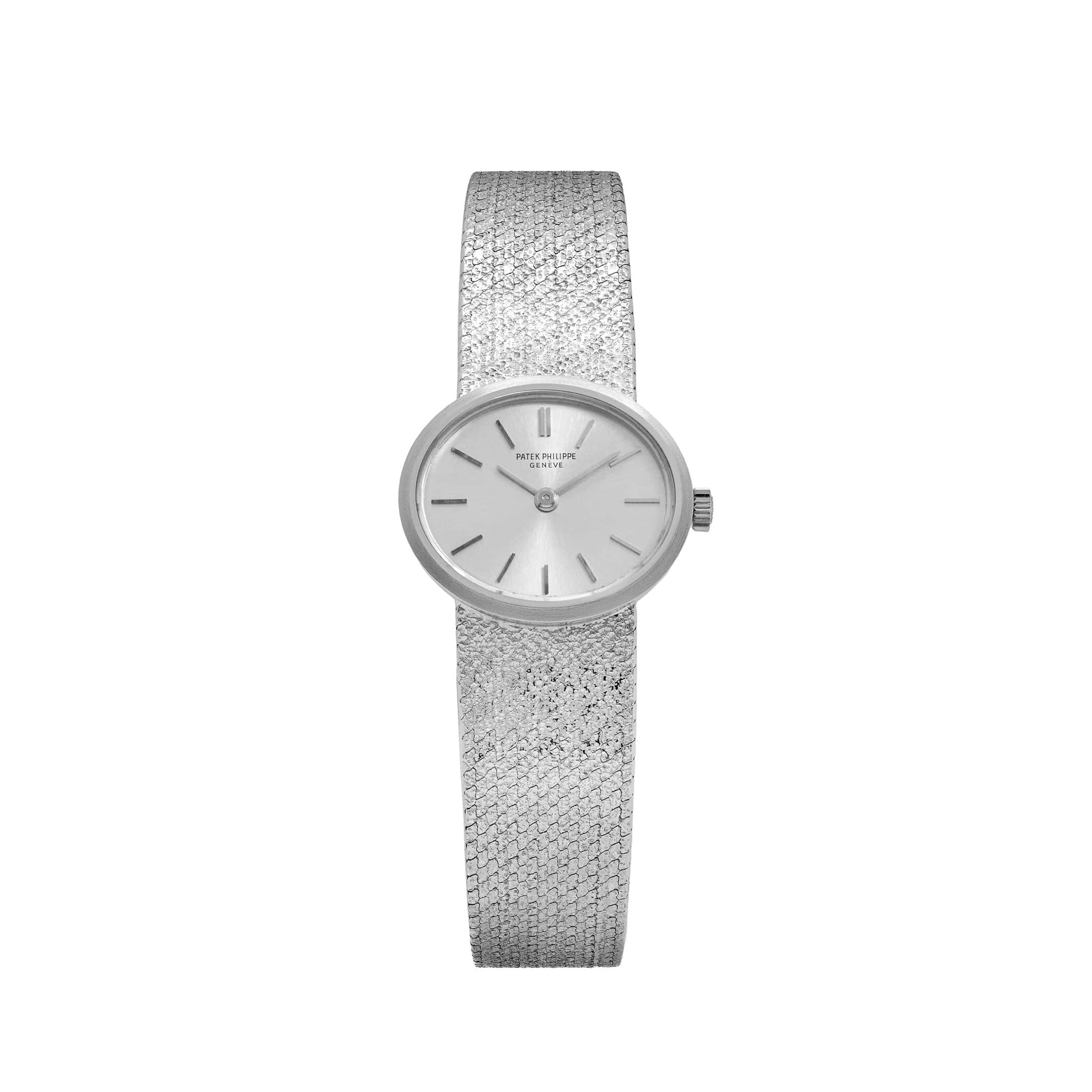 Patek Philippe Ellipse 3349 White Gold Silver Dial