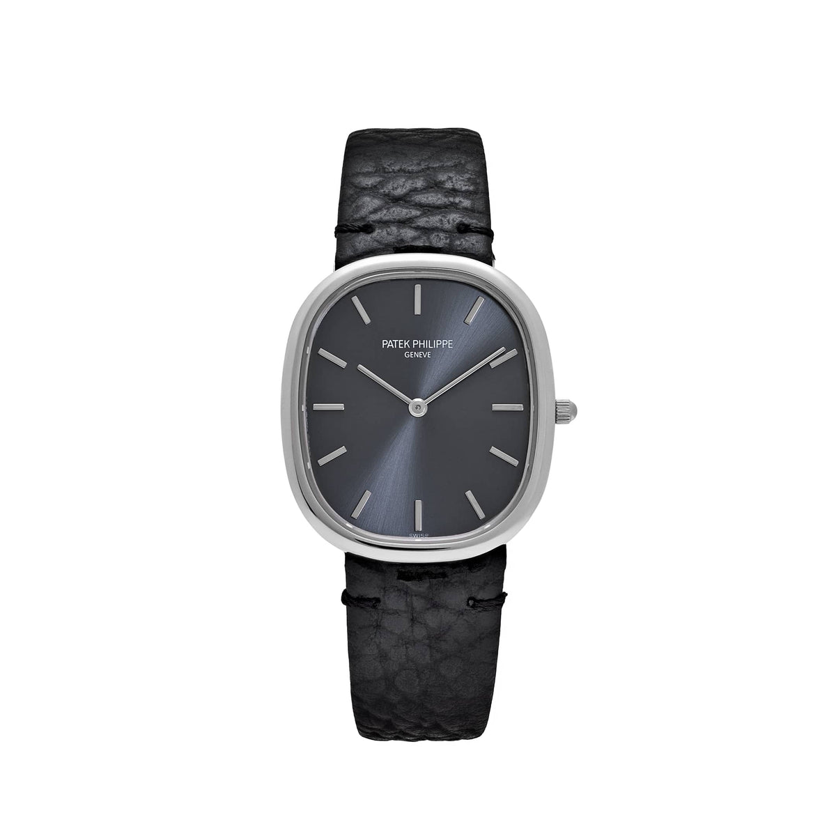Patek Philippe Golden Ellipse 3738/100G-012 White Gold Dark Grey Dial (2008)