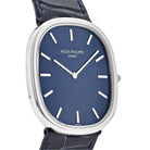 Patek Philippe Golden Ellipse 5738P-001 Platinum Blue Dial