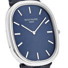 Patek Philippe Golden Ellipse 5738P-001 Platinum Blue Dial