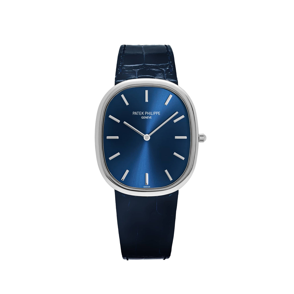 Patek Philippe Golden Ellipse 5738P-001 Platinum Blue Dial