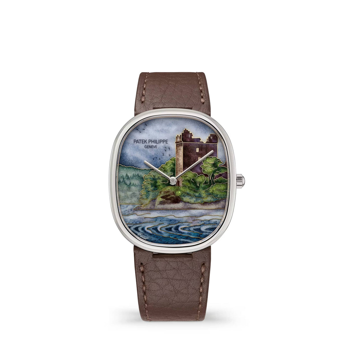 Patek Philippe Golden Ellipse Rare Handcrafts 5738/50G-042 'Legendary Castle' White Gold Cloisonne Enamel Dial Limited Edition of 15 (2026)