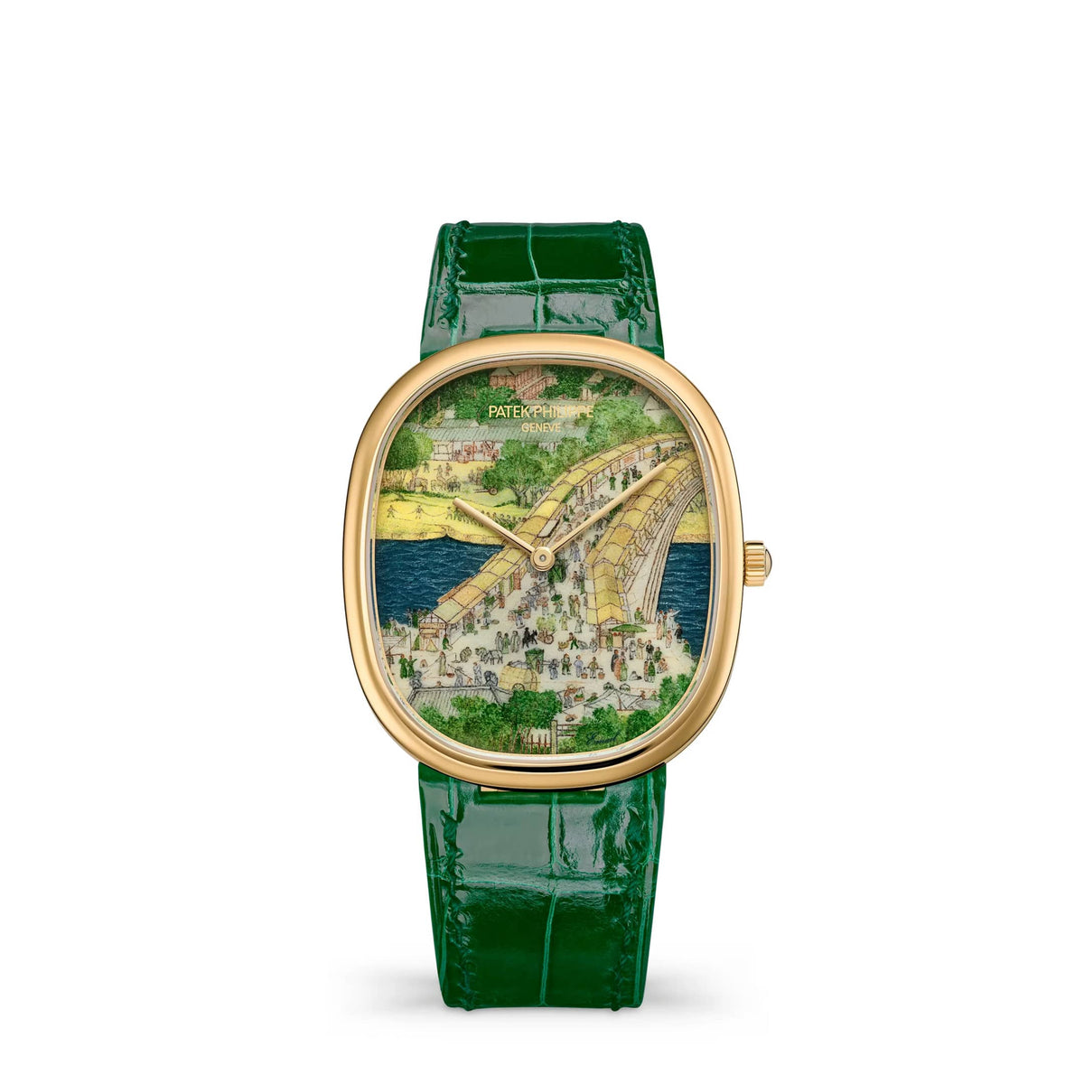 Patek Philippe Golden Ellipse Rare Handcrafts 5738/50J-014 'Chinese Festival' Yellow Gold Miniature Painting Dial Limited Edition of 3 (2026)