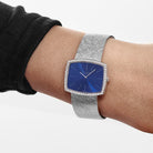 Patek Philippe Gondolo 3528/2 White Gold Blue Dial Diamond Bezel