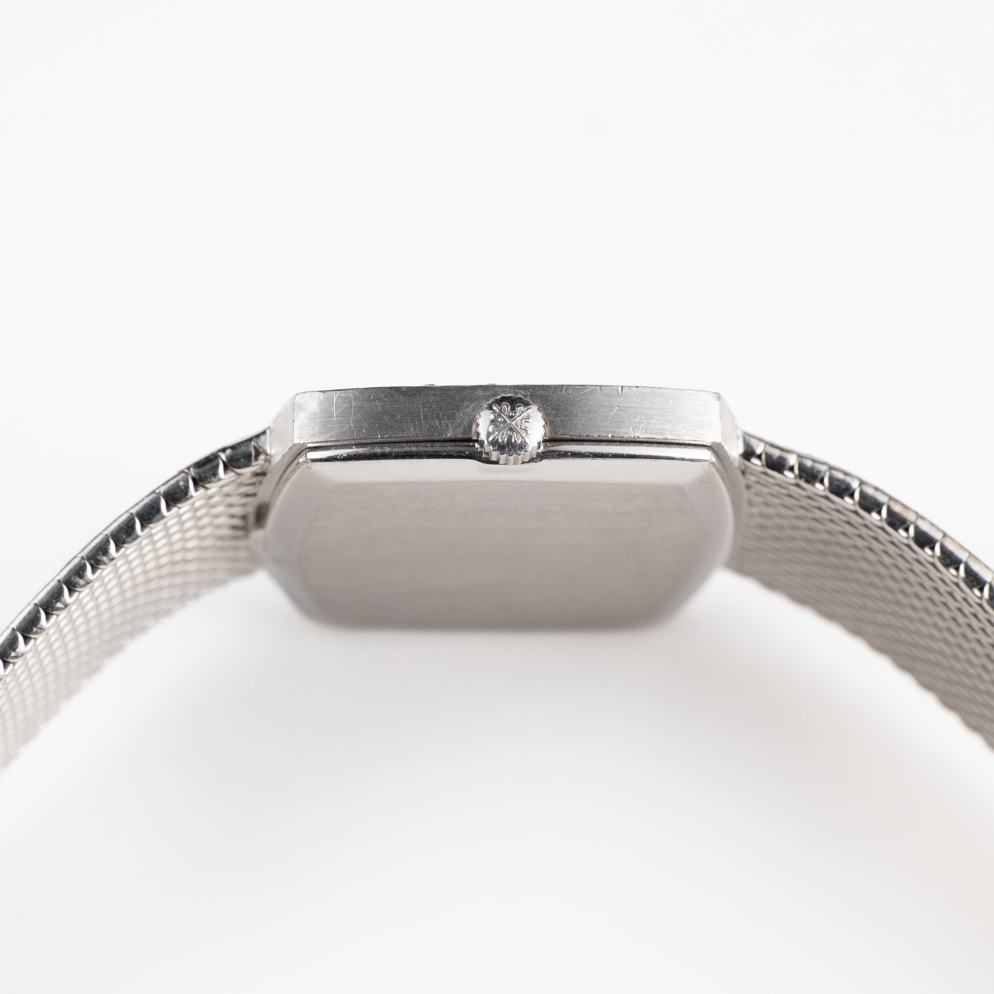 Patek Philippe Gondolo 3528/2 White Gold Blue Dial Diamond Bezel