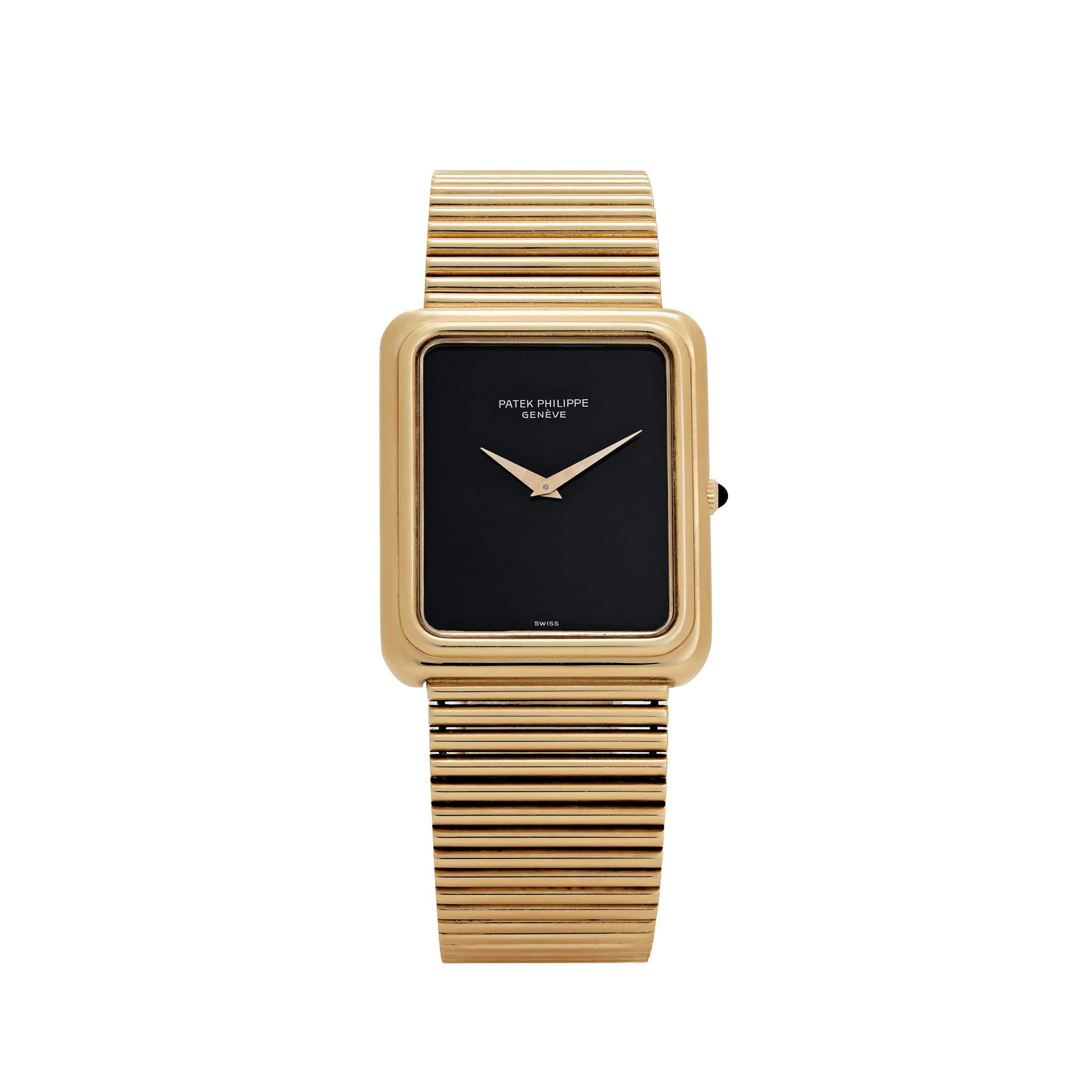 Patek Philippe Gondolo 3649-1 Yellow Gold Black Onyx Dial