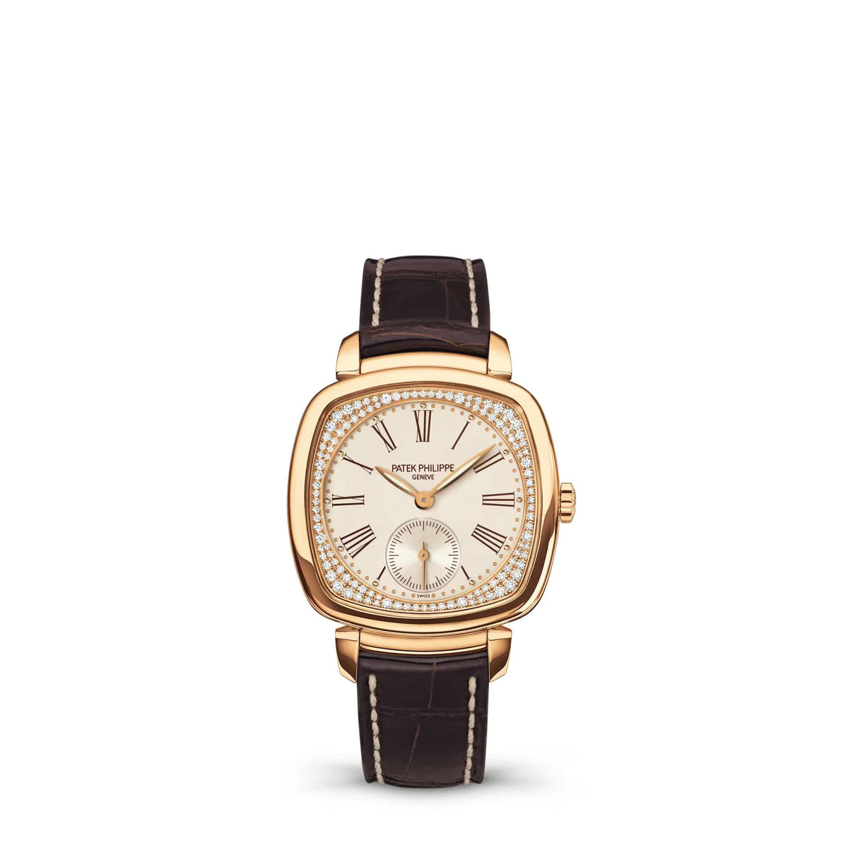 Patek Philippe Gondolo 7041R-001 Rose Gold Silver Diamond Dial