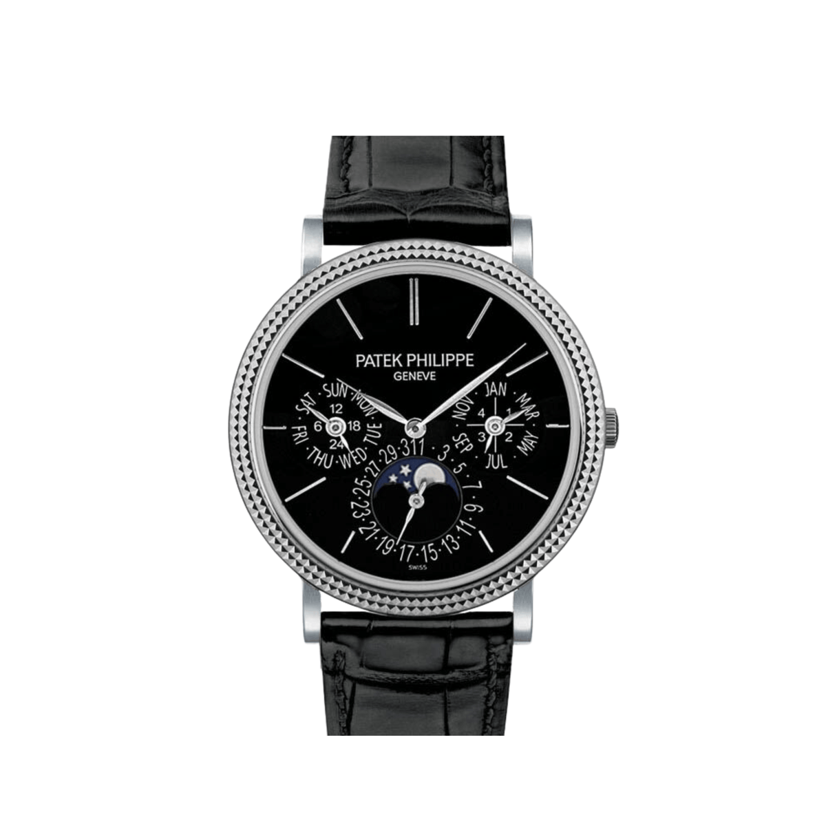Patek Philippe Grand Complications 5139G-010 Perpetual Calendar White Gold Black Dial