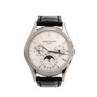Patek Philippe Grand Complications 5140G-001 Perpetual Calendar White Gold Silver Opaline Dial