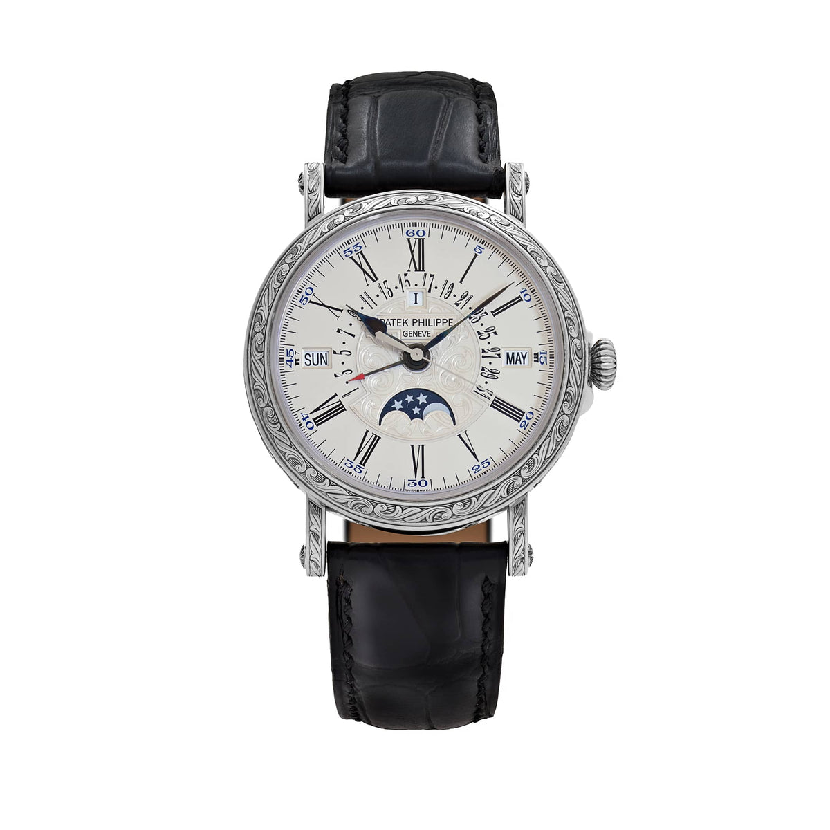 Patek Philippe Grand Complications 5160G-001 Retrograde Perpetual Calendar White Gold Silvery Opaline Dial Rare Handcrafts (2013)