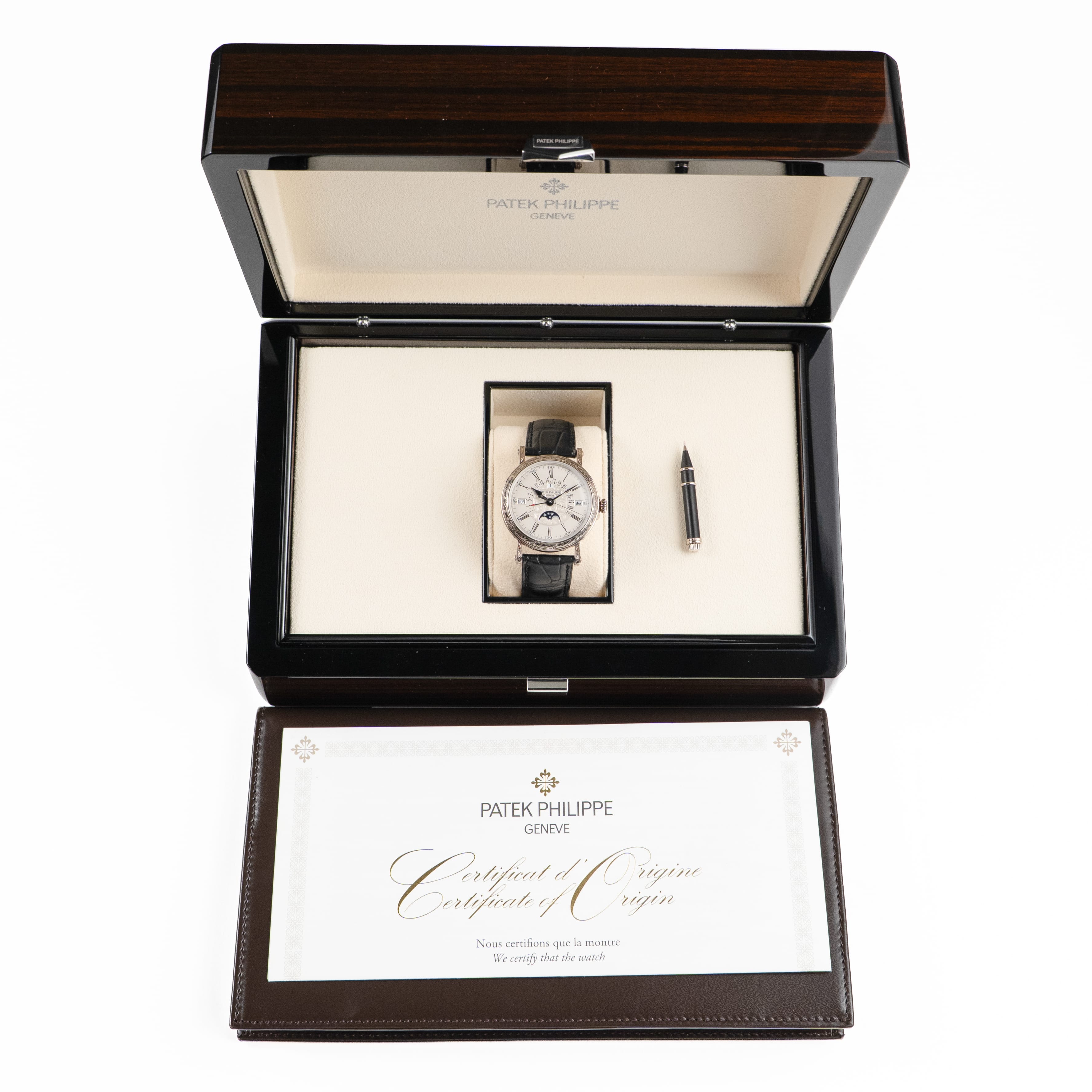 Patek Philippe Grand Complications 5160G-001 Retrograde Perpetual Calendar White Gold Silvery Opaline Dial Rare Handcrafts (2013)