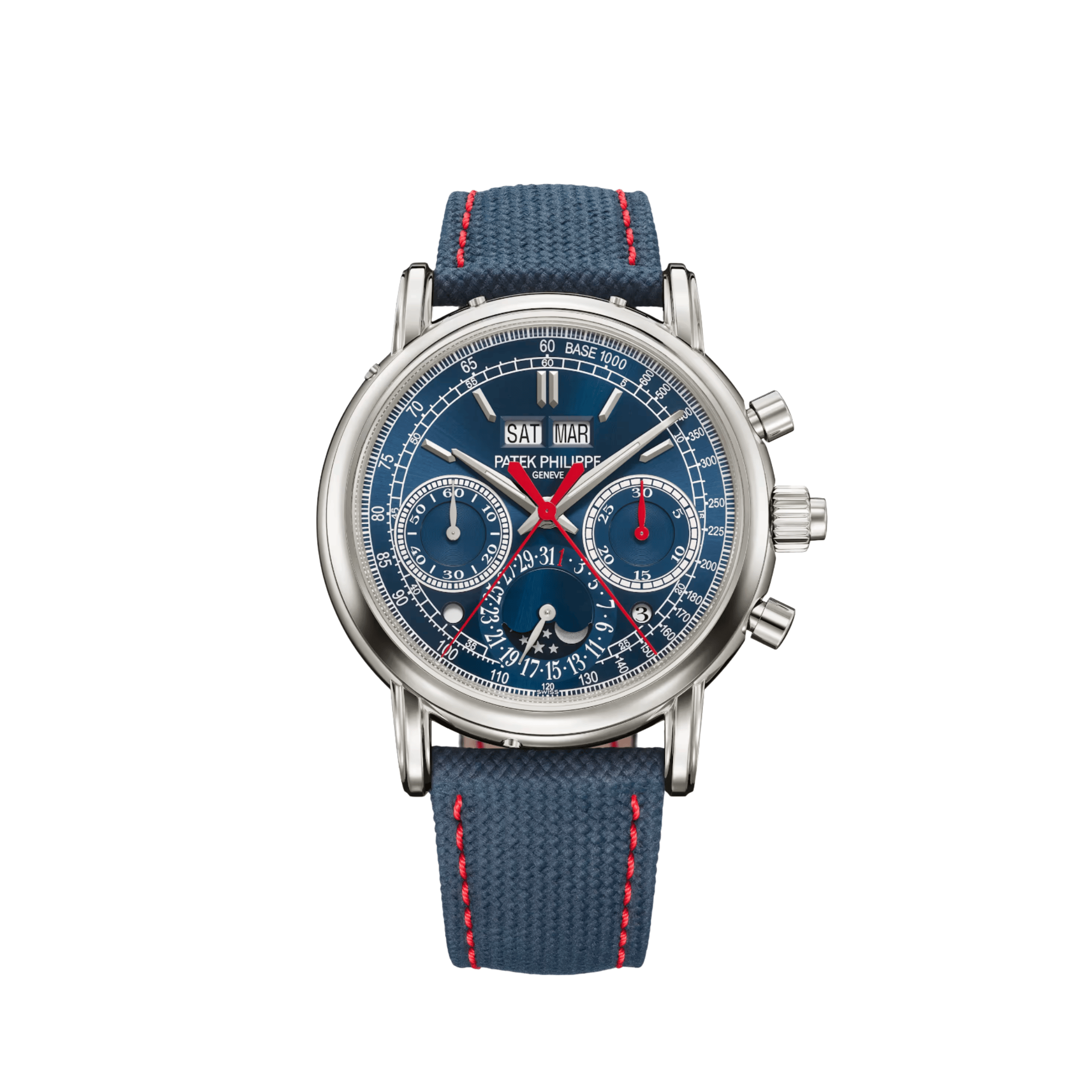 Patek Philippe Grand Complications 5204G-010 Split Seconds Chronograph Perpetual Calendar White Gold Navy Blue Dial (2026)