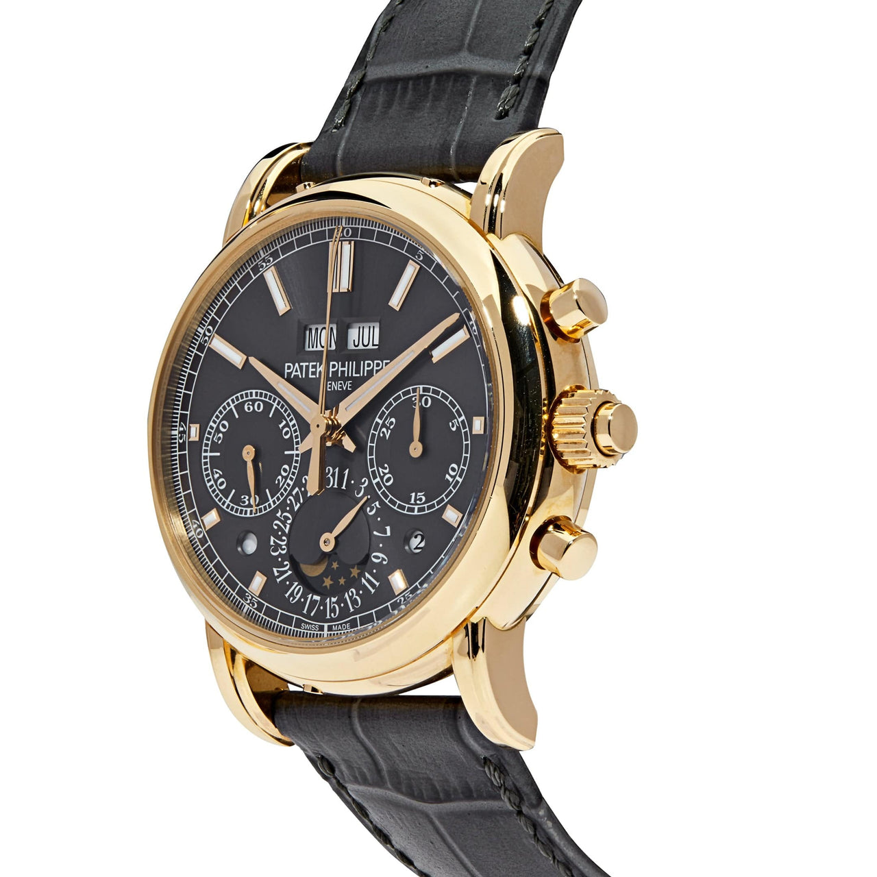Luxury Watch Patek Philippe Perpetual Calendar Grand Complications Rose Gold 5204R-011 Wrist Aficionado