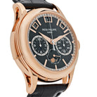 Luxury Watch Patek Philippe Grand Complications Minute Repeater Perpetual Calendar Rose Gold Black Dial 5208R-001 Wrist Aficionado