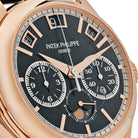 Luxury Watch Patek Philippe Grand Complications Minute Repeater Perpetual Calendar Rose Gold Black Dial 5208R-001 Wrist Aficionado