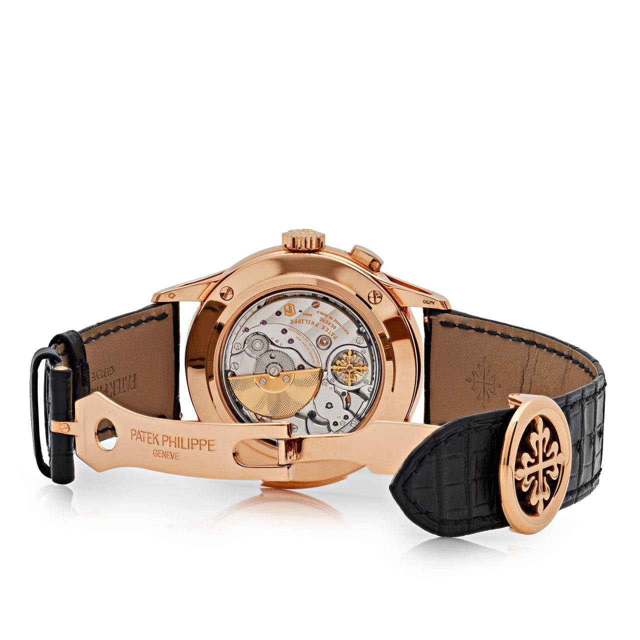 Luxury Watch Patek Philippe Grand Complications Minute Repeater Perpetual Calendar Rose Gold Black Dial 5208R-001 Wrist Aficionado