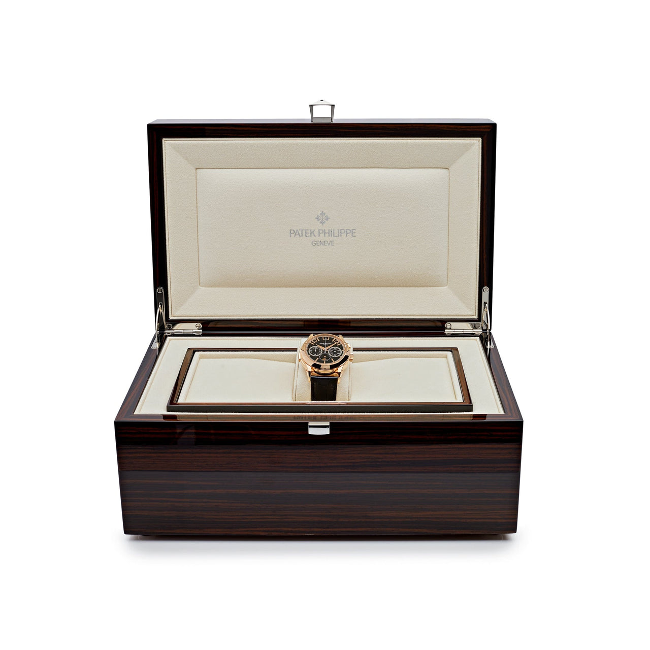 Luxury Watch Patek Philippe Grand Complications Minute Repeater Perpetual Calendar Rose Gold Black Dial 5208R-001 Wrist Aficionado