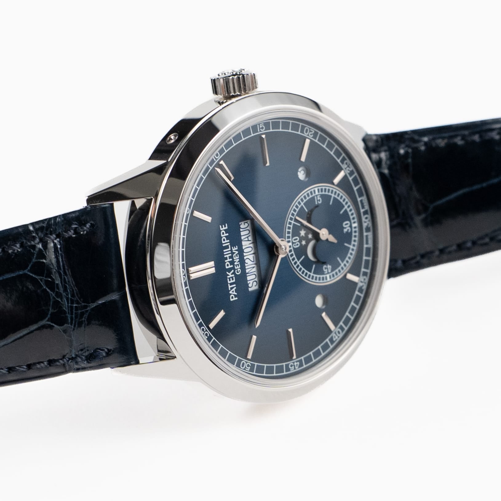 Patek Philippe Grand Complications 5236P-001 In-Line Perpetual Calendar Platinum Blue Dial (2023)
