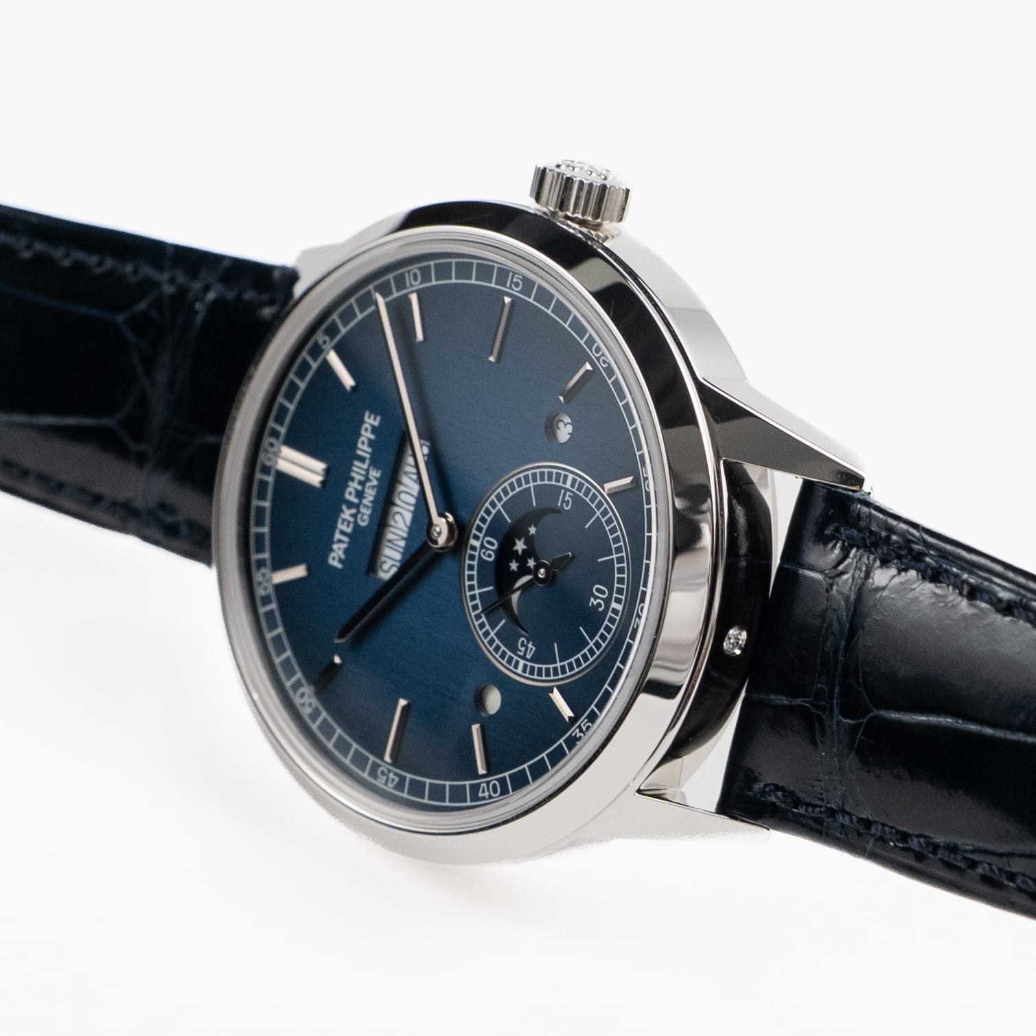 Patek Philippe Grand Complications 5236P-001 In-Line Perpetual Calendar Platinum Blue Dial (2023)
