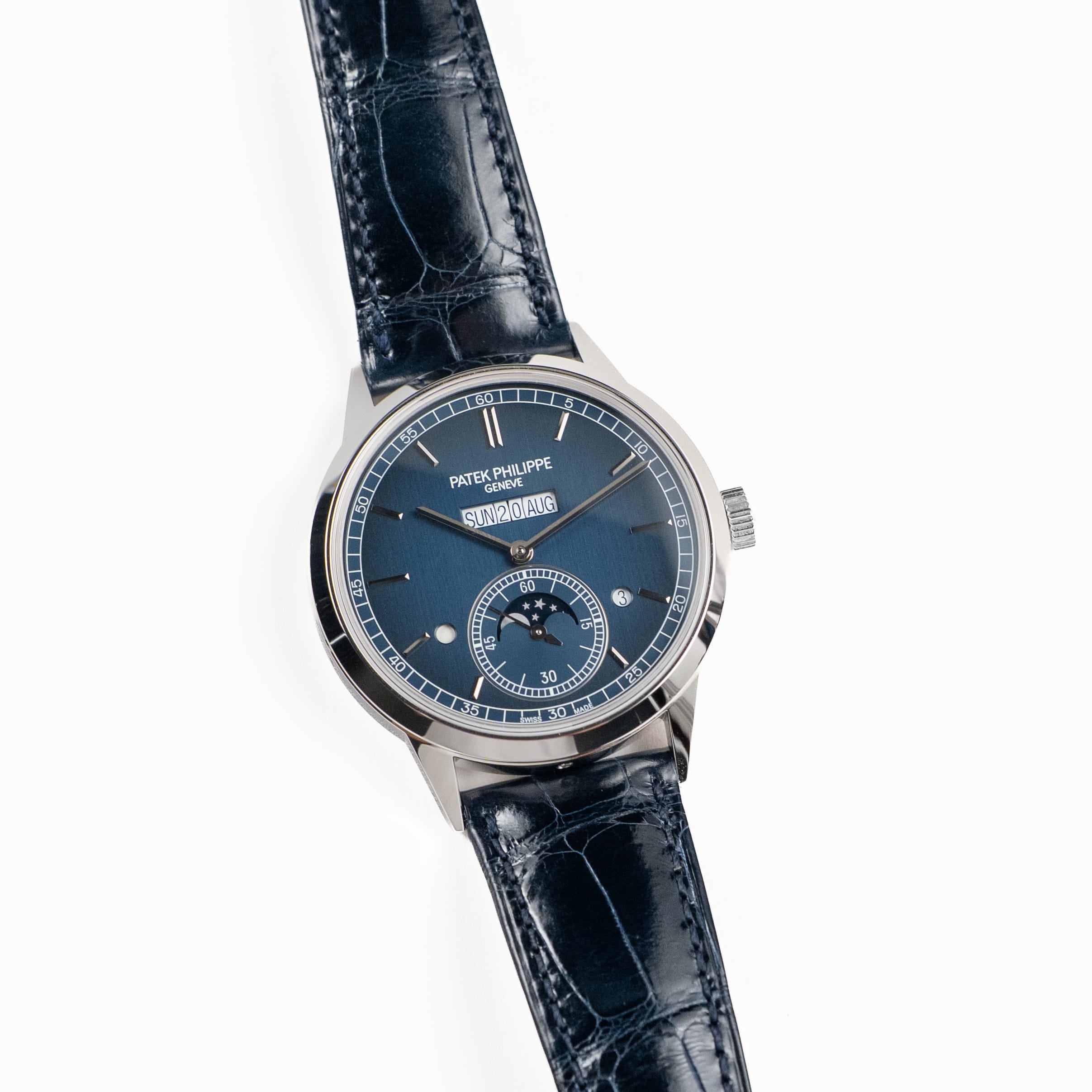 Patek Philippe Grand Complications 5236P-001 In-Line Perpetual Calendar Platinum Blue Dial (2023)
