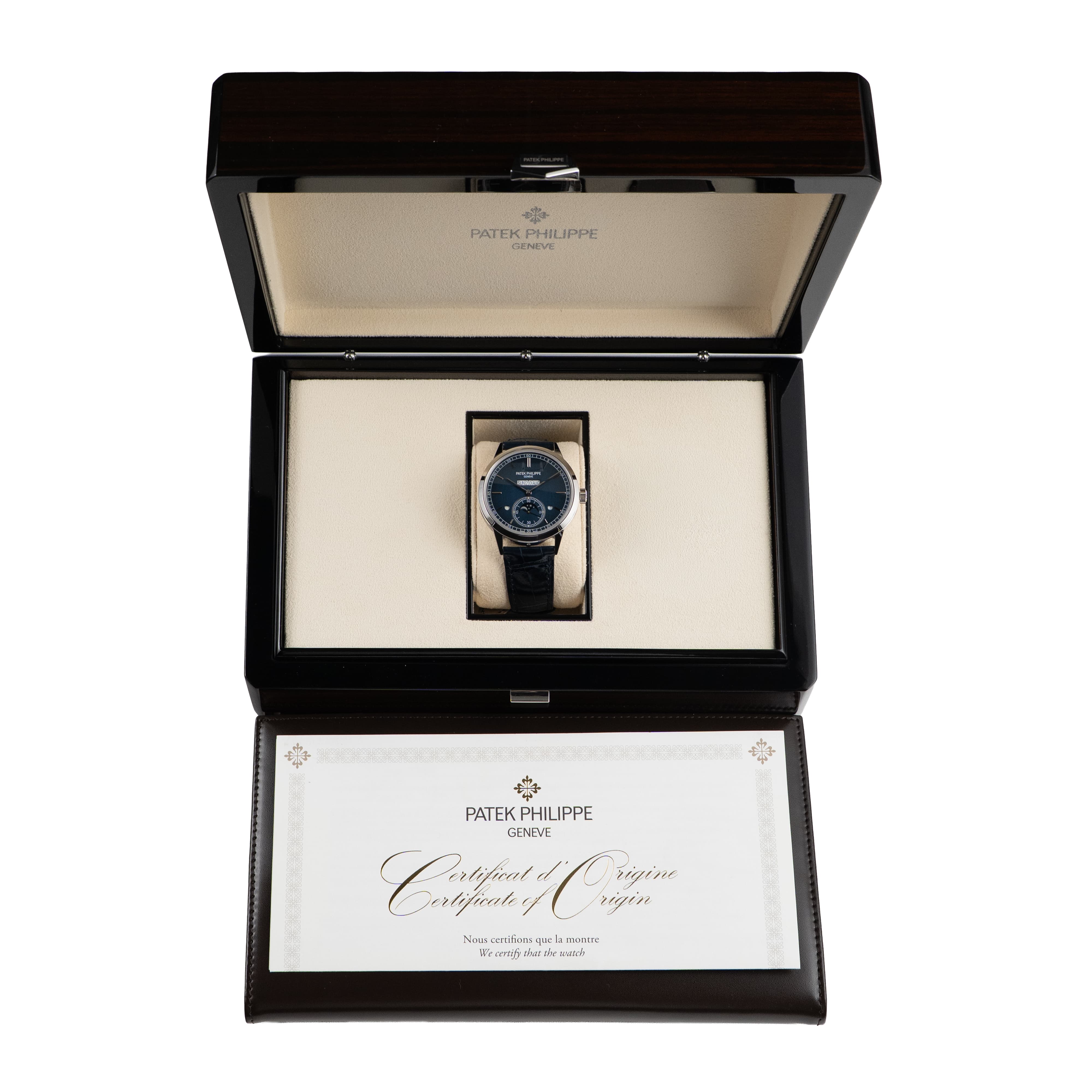 Patek Philippe Grand Complications 5236P-001 In-Line Perpetual Calendar Platinum Blue Dial (2023)