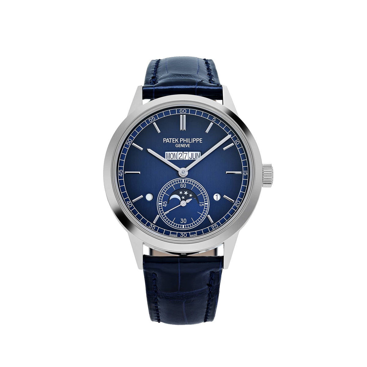 Patek Philippe Grand Complications 5236P-001 In-Line Perpetual Calendar Platinum Blue Dial (2025)