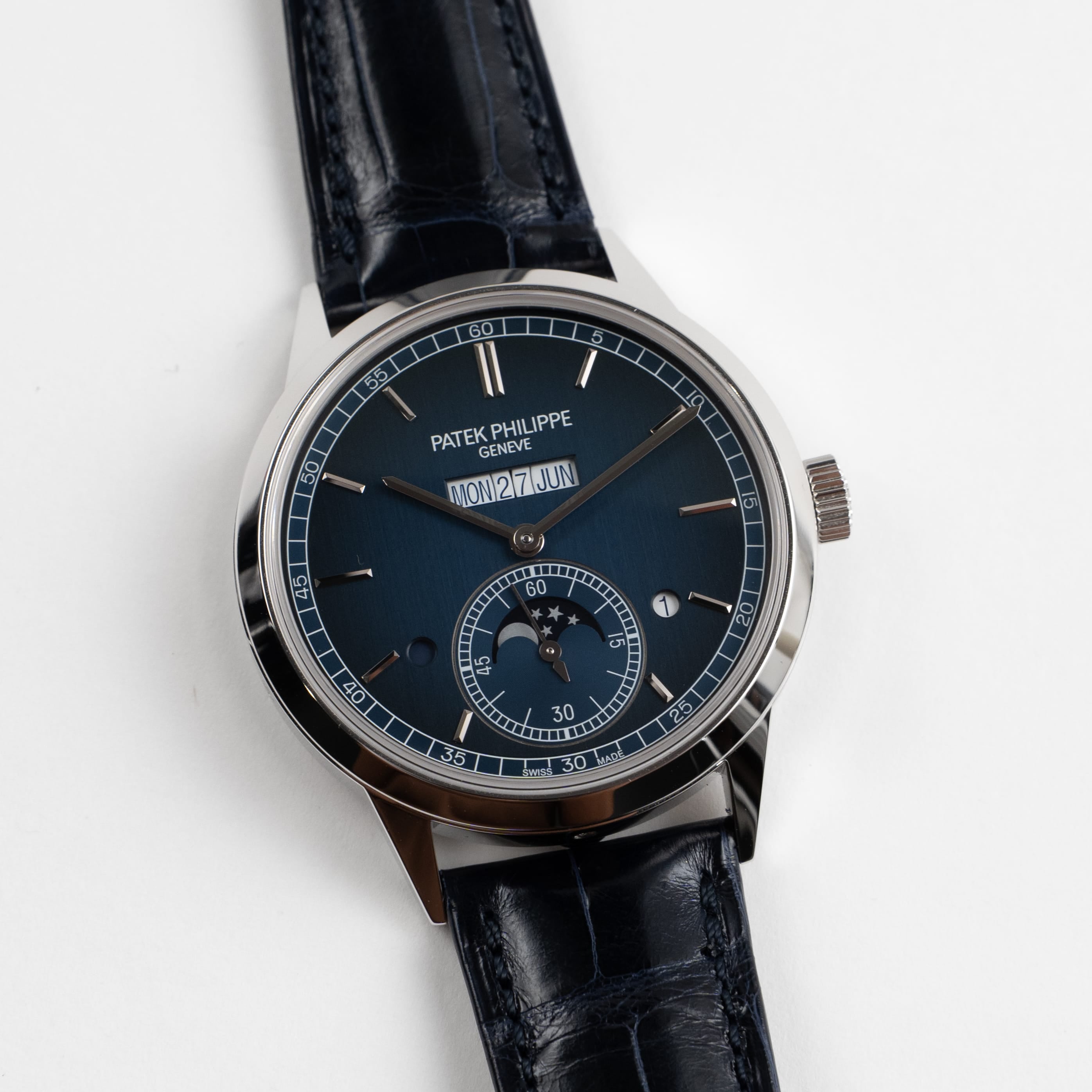 Patek Philippe Grand Complications 5236P-001 In-Line Perpetual Calendar Platinum Blue Dial (2025)