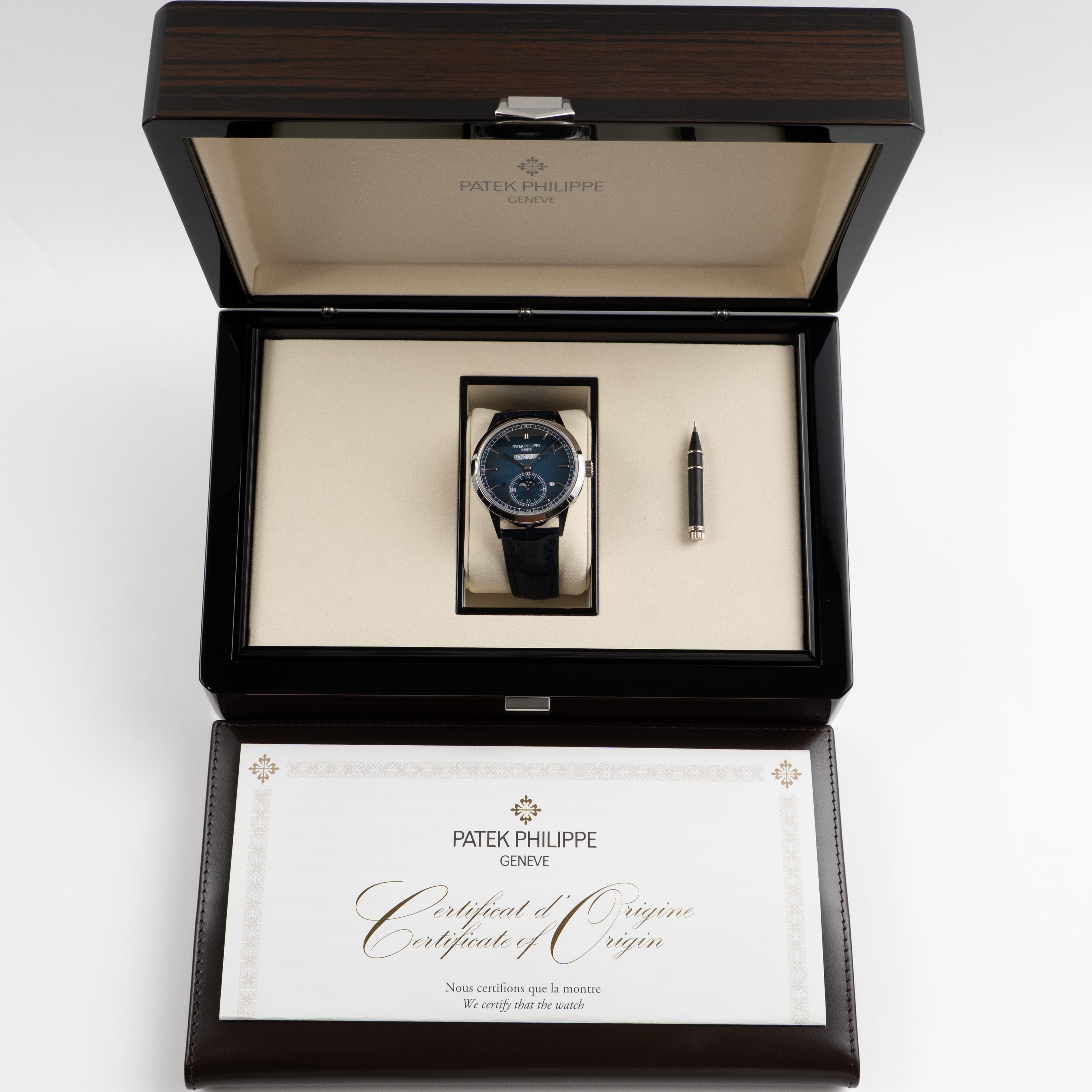 Patek Philippe Grand Complications 5236P-001 In-Line Perpetual Calendar Platinum Blue Dial (2025)