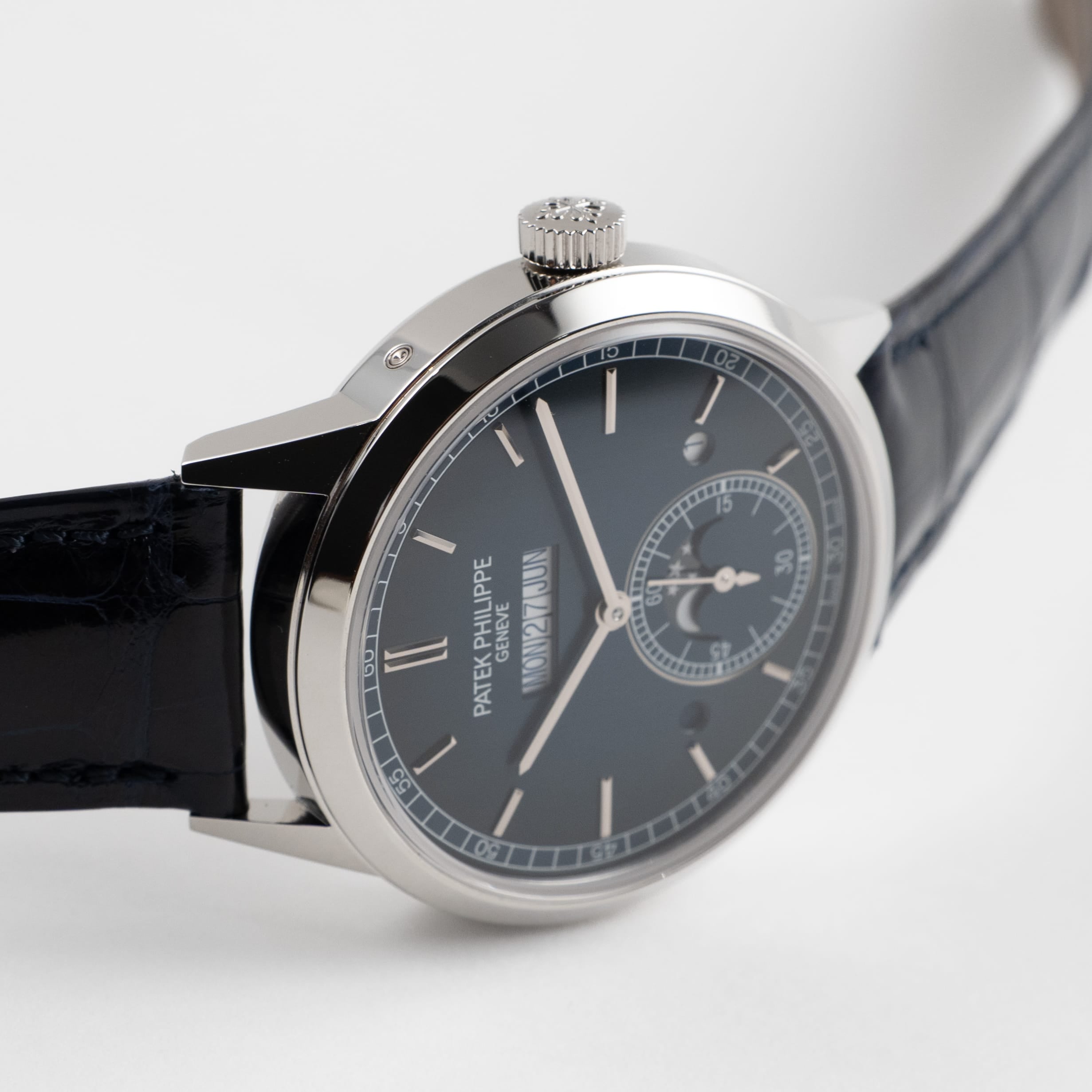 Patek Philippe Grand Complications 5236P-001 In-Line Perpetual Calendar Platinum Blue Dial (2025)