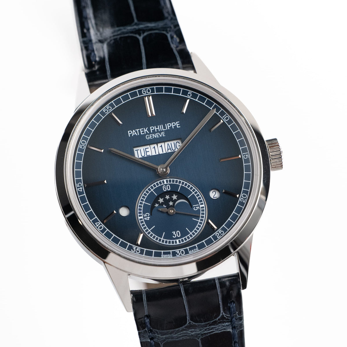 Patek Philippe Grand Complications 5236P-001 In-Line Perpetual Calendar Platinum Blue Dial (2026)