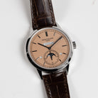 Patek Philippe Grand Complications 5236P-010 In-Line Perpetual Calendar Platinum Salmon Dial (2025)